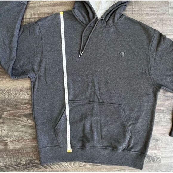 Champion Powerblend Pullover Grey Hoodie Size Large Men’s - Picture 9 of 14